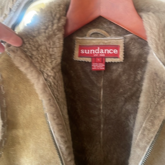 Sundance genuine leather/shearling vest. SIZE Small - Picture 7 of 7
